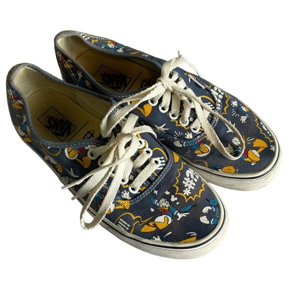 Vans Blue Disney Collaboration Donald Duck Skateboard Shoe Size 8.5 US - Picture 2 of 4